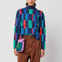 Geometric Jacquard Turtleneck Jumper
