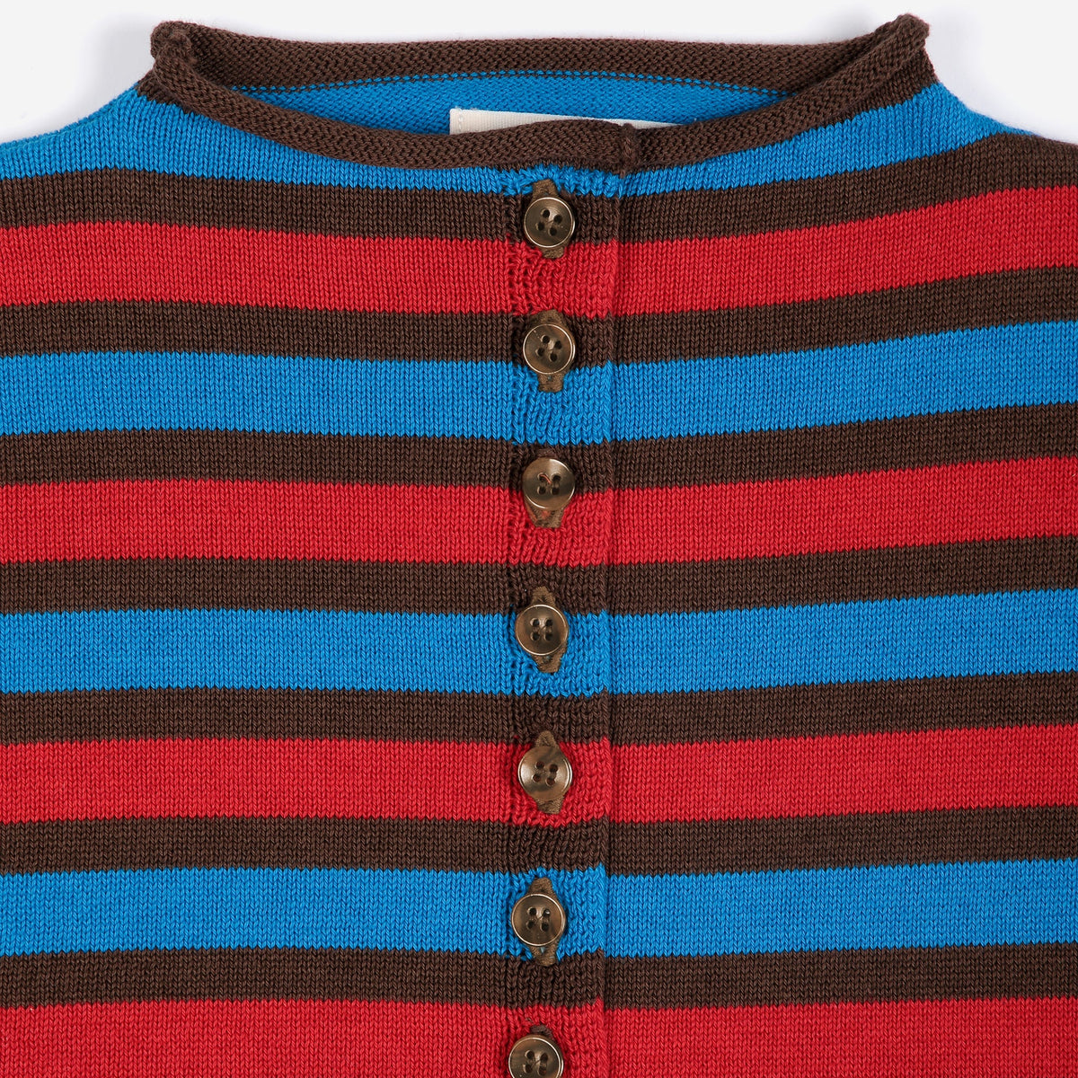 Striped Cotton Cardigan