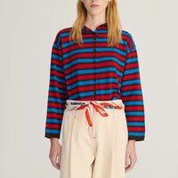 Striped Cotton Cardigan