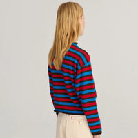 Striped Cotton Cardigan