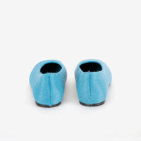 Hairy Leather Ballet Flat