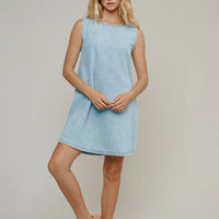 Baez Dress in Light Denim