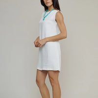 Baez Dress in Washed White