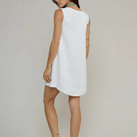 Baez Dress in Washed White