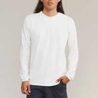 Baja Long Sleeve Tee in Washed White