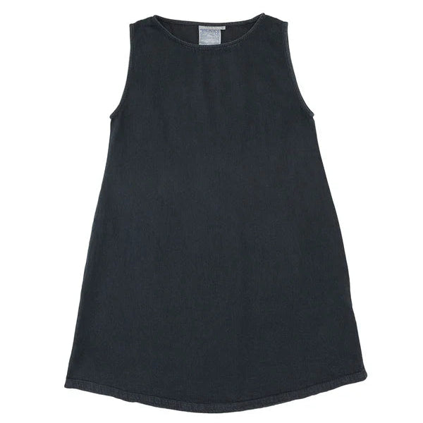 Baez Dress in Black Indigo Denim