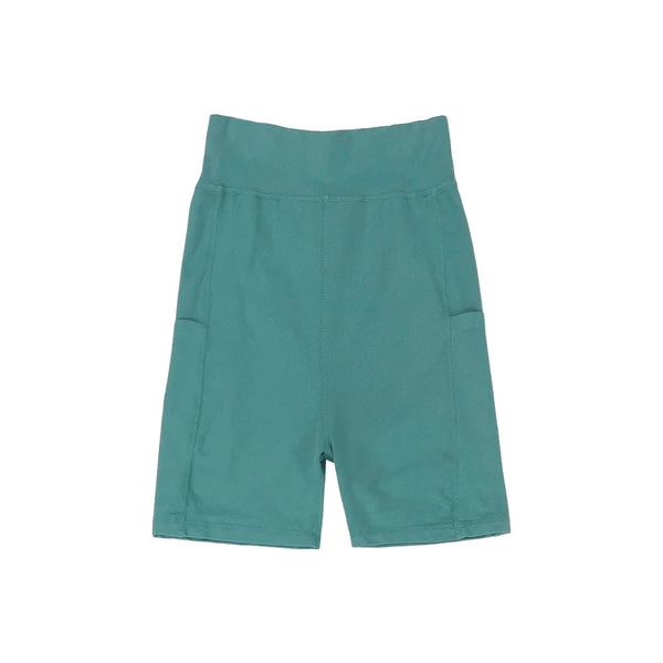 Bike Shorts with Pocket in Teal