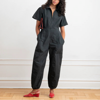 Clara Parachute Jumpsuit in Black