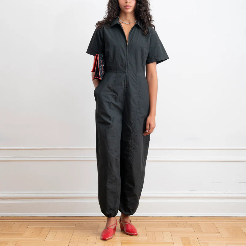 Clara Parachute Jumpsuit in Black