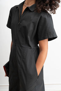 Clara Parachute Jumpsuit in Black