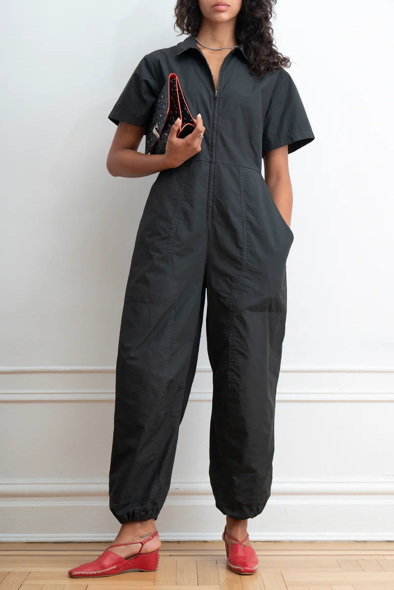 Clara Parachute Jumpsuit in Black