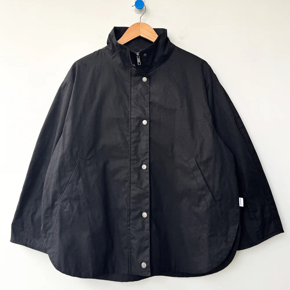 Blair Waxed Jacket in Black
