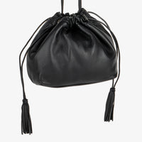 Carolina Drawstring Bag in Black
