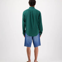 Konga Crinkle Shirt in Green