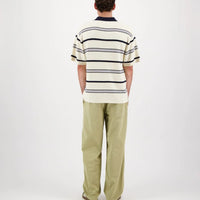 Lundy Knit Polo in Ecru