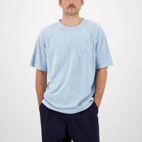 Seabase Terry Tee in Light Blue
