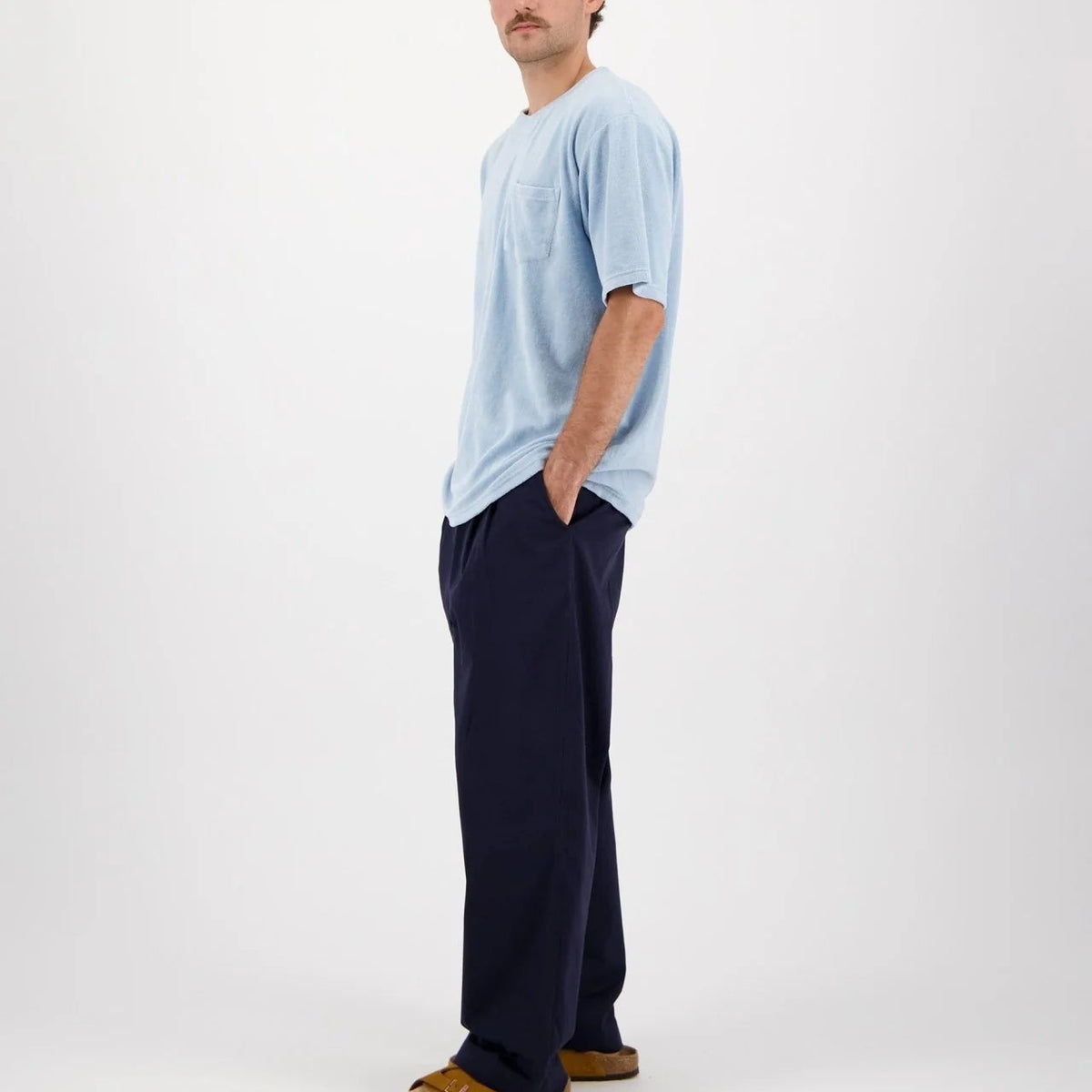 Seabase Terry Tee in Light Blue