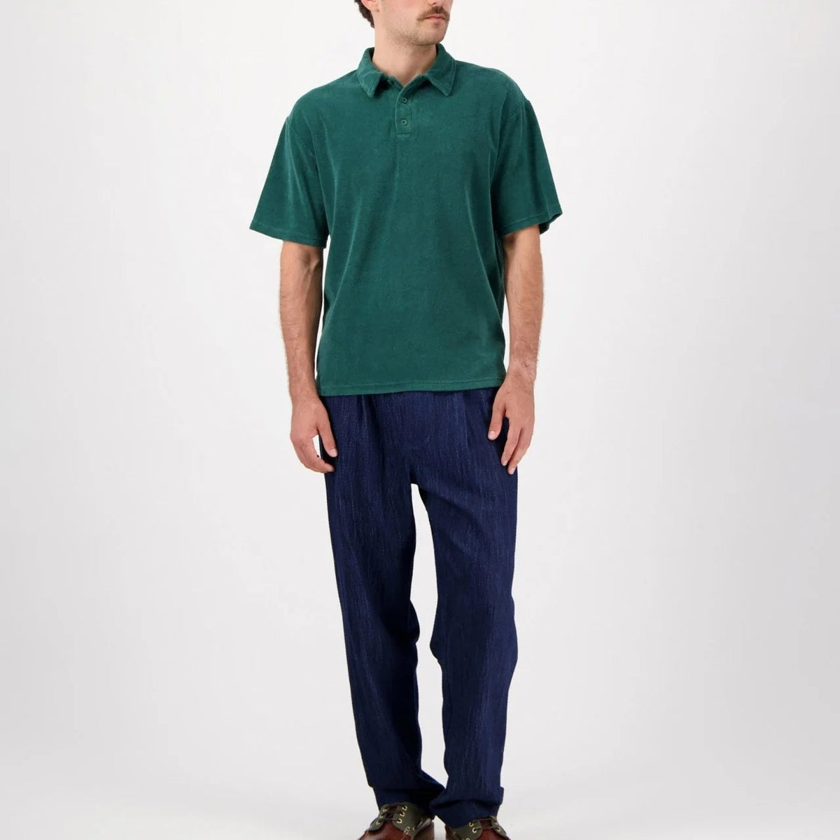 Seaford Terry Polo in Green