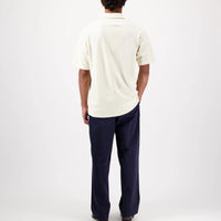 Seaford Terry Polo in Ecru