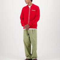 Plume Zip Knit in Red