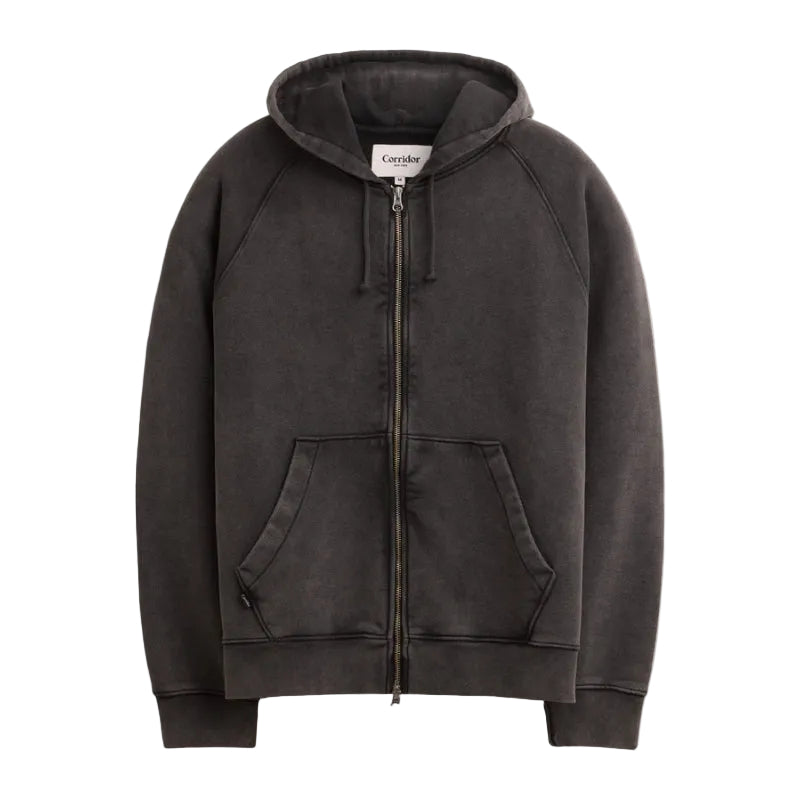 Heavyweight Zip Hoodie in Black