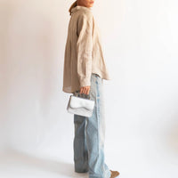 Crane Bag in Silver Cloud