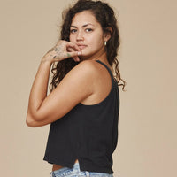 Cropped Tank in Black