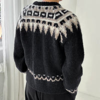Alpaca Cabin Cardigan in Black