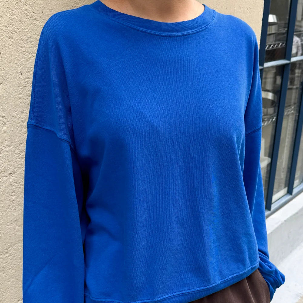 Cali Jersey Sweatshirt in Cobalt