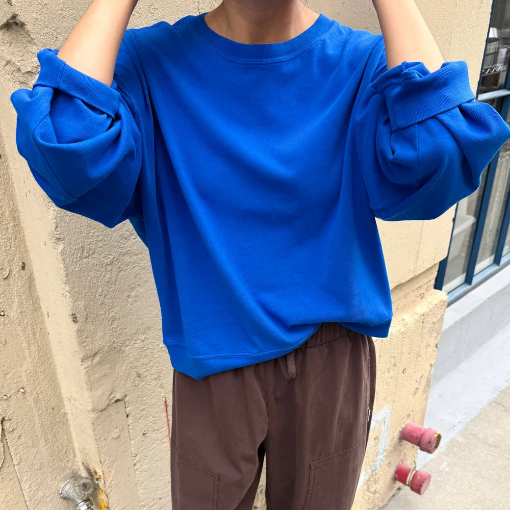 Cali Jersey Sweatshirt in Cobalt