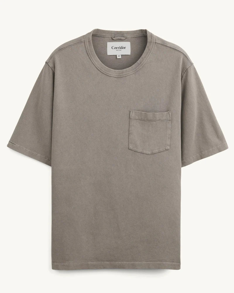 Garment Dye Tee in Grey