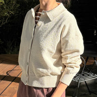 The Club Cardigan in Naturel