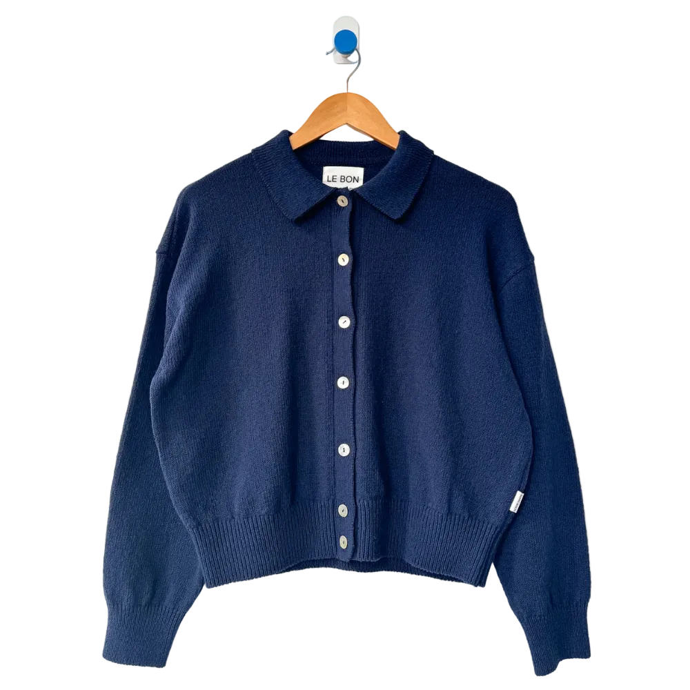 The Club Cardigan in Navy