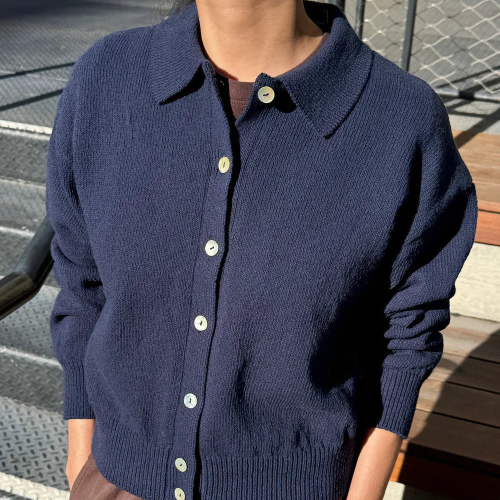 The Club Cardigan in Navy
