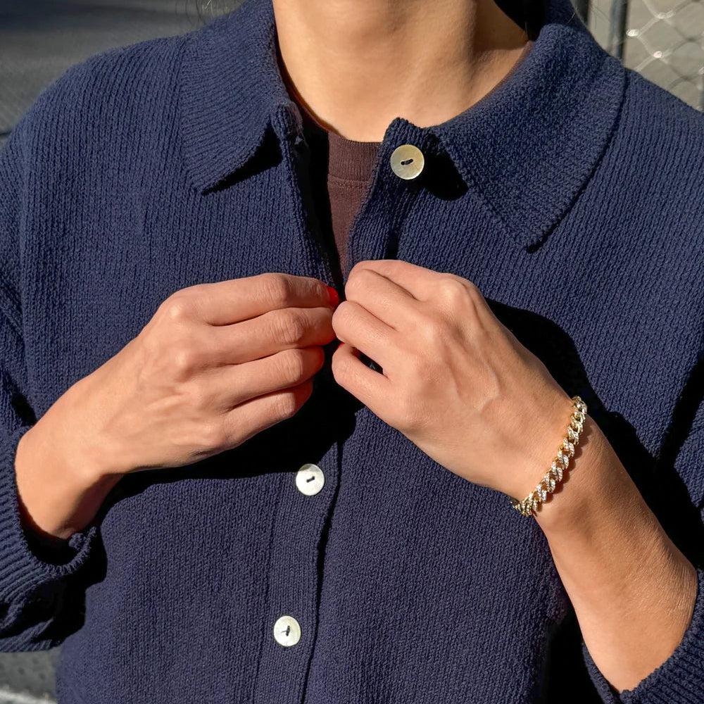 The Club Cardigan in Navy