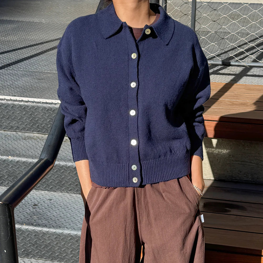 The Club Cardigan in Navy