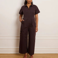 Bella Jumpsuit in Dark Cocoa