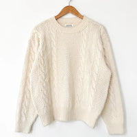 Cotton Fisherman Sweater in Naturel