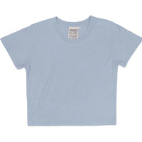 Cropped Ojai Tee in Coastal Blue