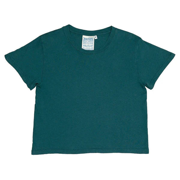 Cropped Ojai Tee in Deep Teal