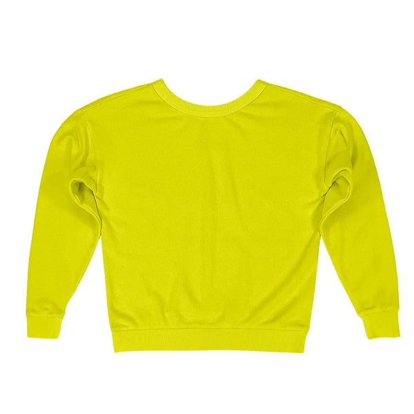 Crux Cropped Sweatshirt in Limelight