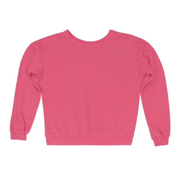 Crux Cropped Sweatshirt in Sunset Coral