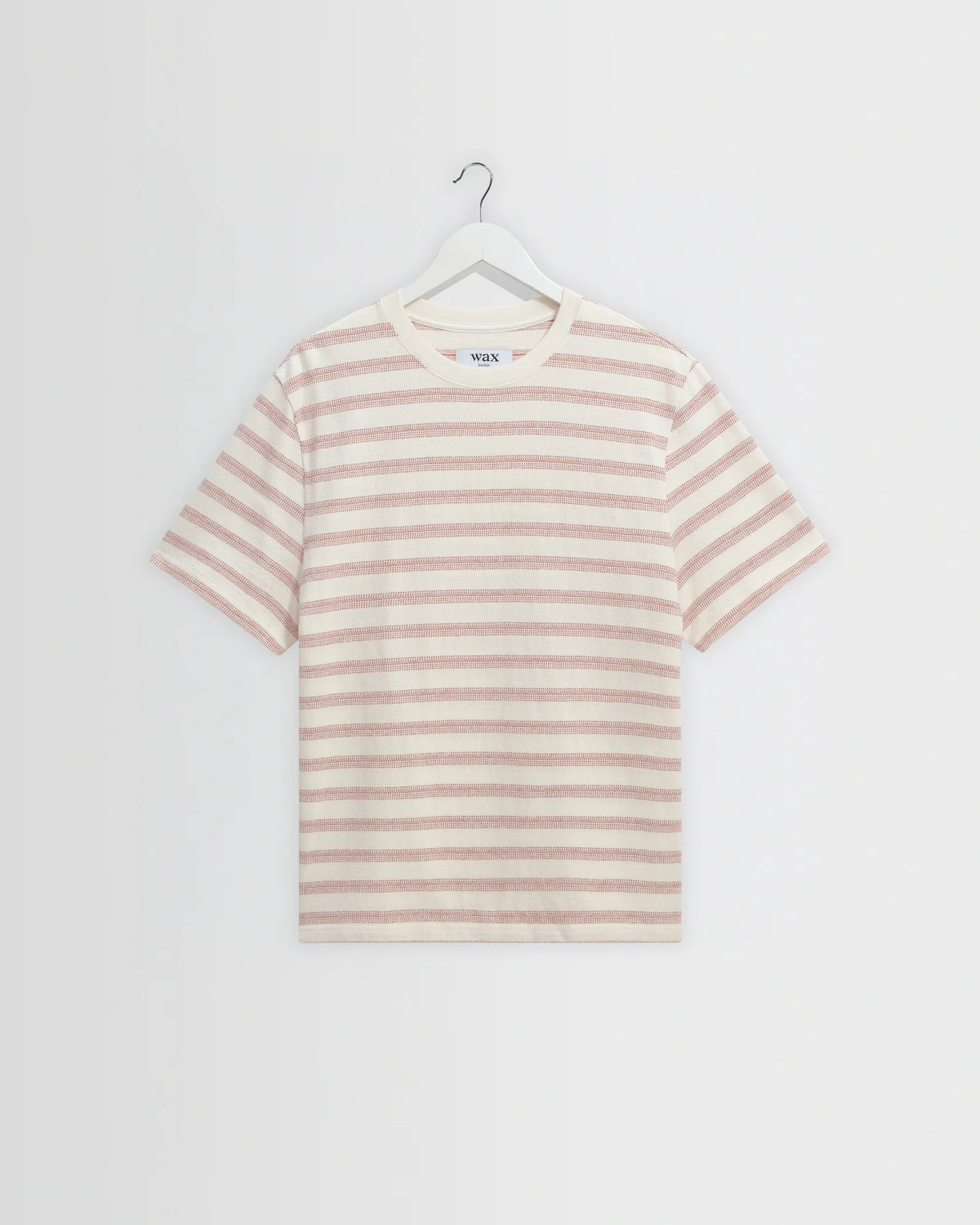 Dean Stitch Stripe Tee in Rust