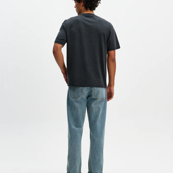 Dean Pocket Tee in Washed Black