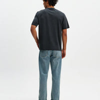 Dean Pocket Tee in Washed Black