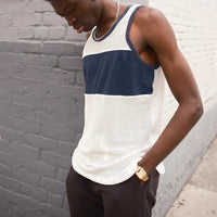 Marathon Mesh Tank in Navy