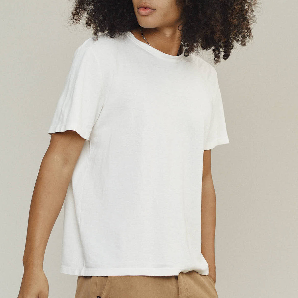 Durango Pique Tee in Washed White