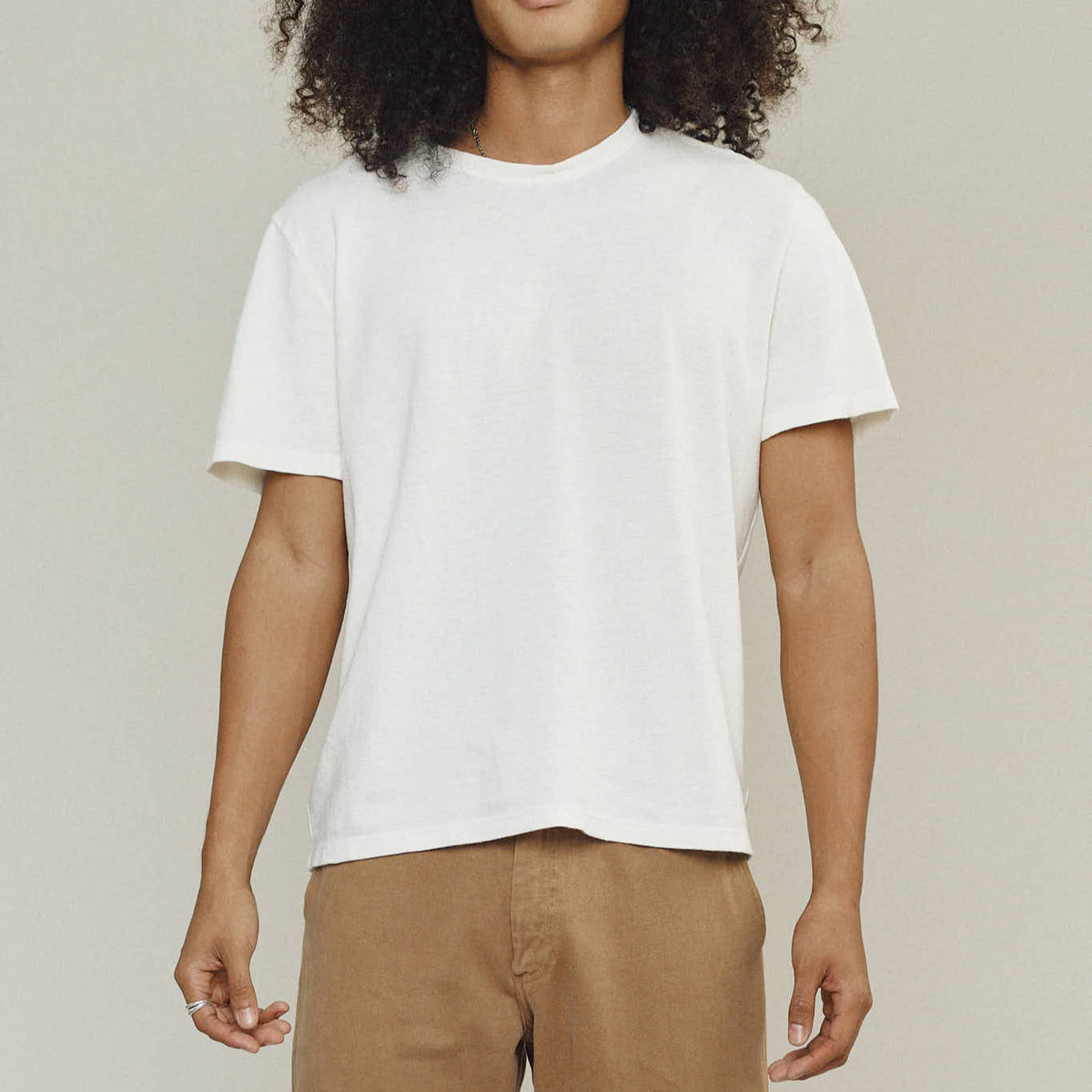 Durango Pique Tee in Washed White