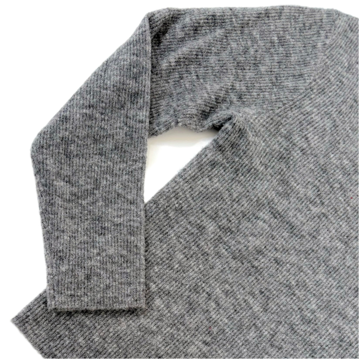Mockneck Longsleeves in Heathered Gray