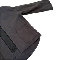 Textured Pockets Blazer in Black